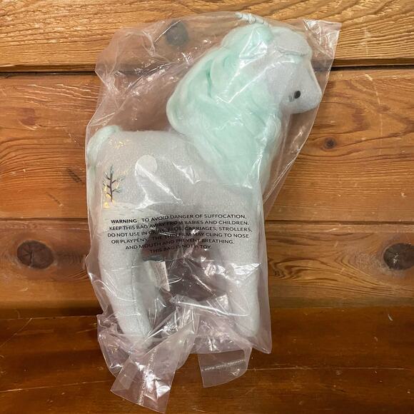 NEW Crate And Barrel Kids Land OF NOD MYTHICAL Plush Felt Unicorn Blue Soft Toy - Picture 2 of 5